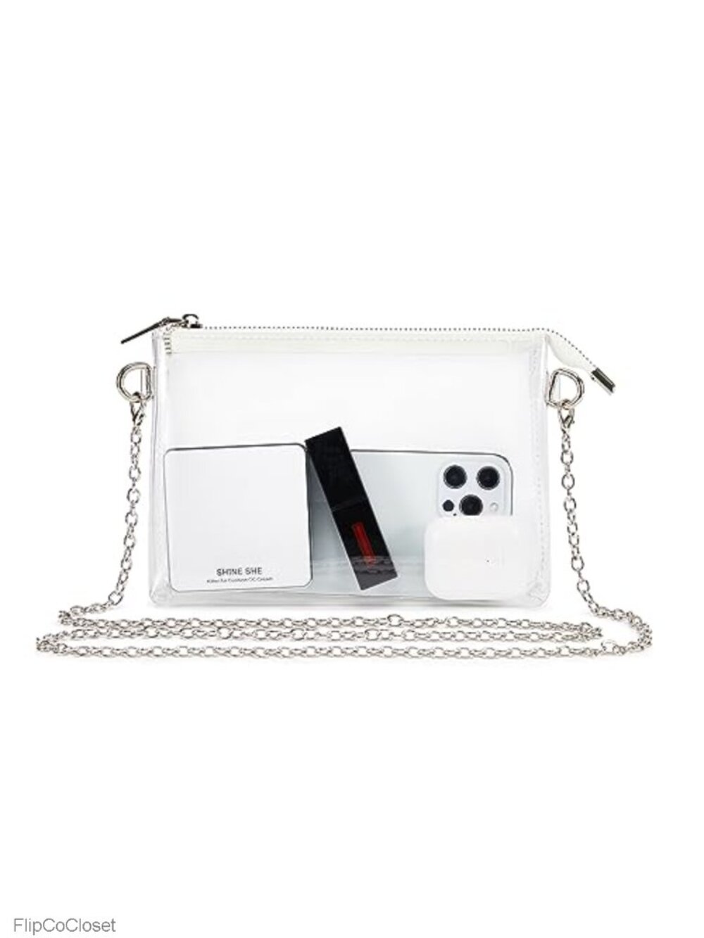 Clear Crossbody Bag Stadium Approved PVC Transparent Purse